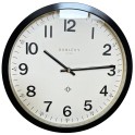 16" Black Simp Wall Clock Dunlevy