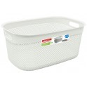 Cream Oblong Laundry Basket 55cm/33Lt Steelex