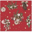 Pinecone Cluster Red Oilcloth (1.4m*20m)