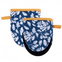 Blue Floral - Oven Mitt Set x2 - Steelex